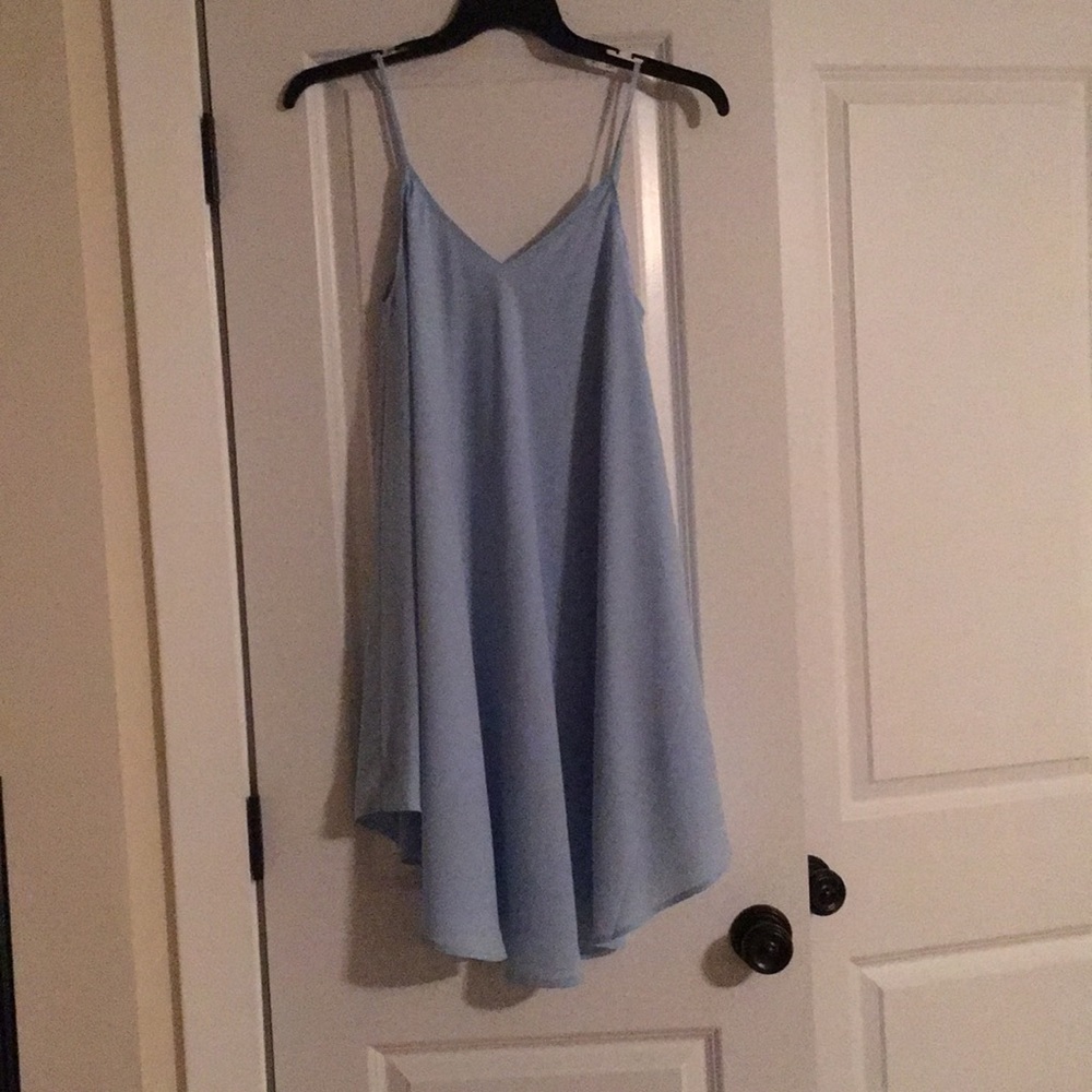 Light blue Spaghetti Strap Dress
